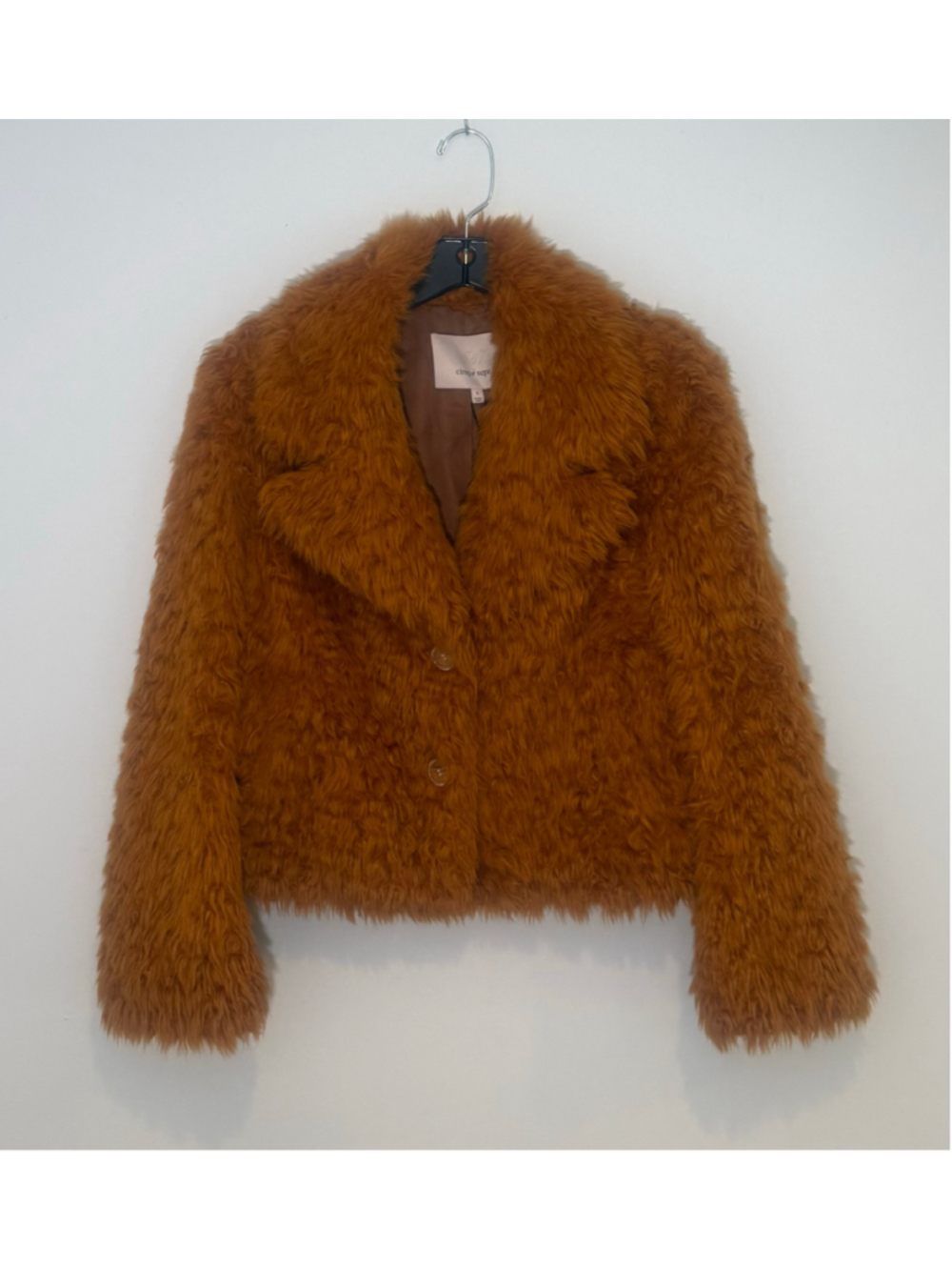 Cinq à Sept Sybella Faux Fur Jacket, Camel - Picture 8 of 9